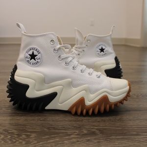 Converse Run Star Motion Hi Platform Sneakers | White